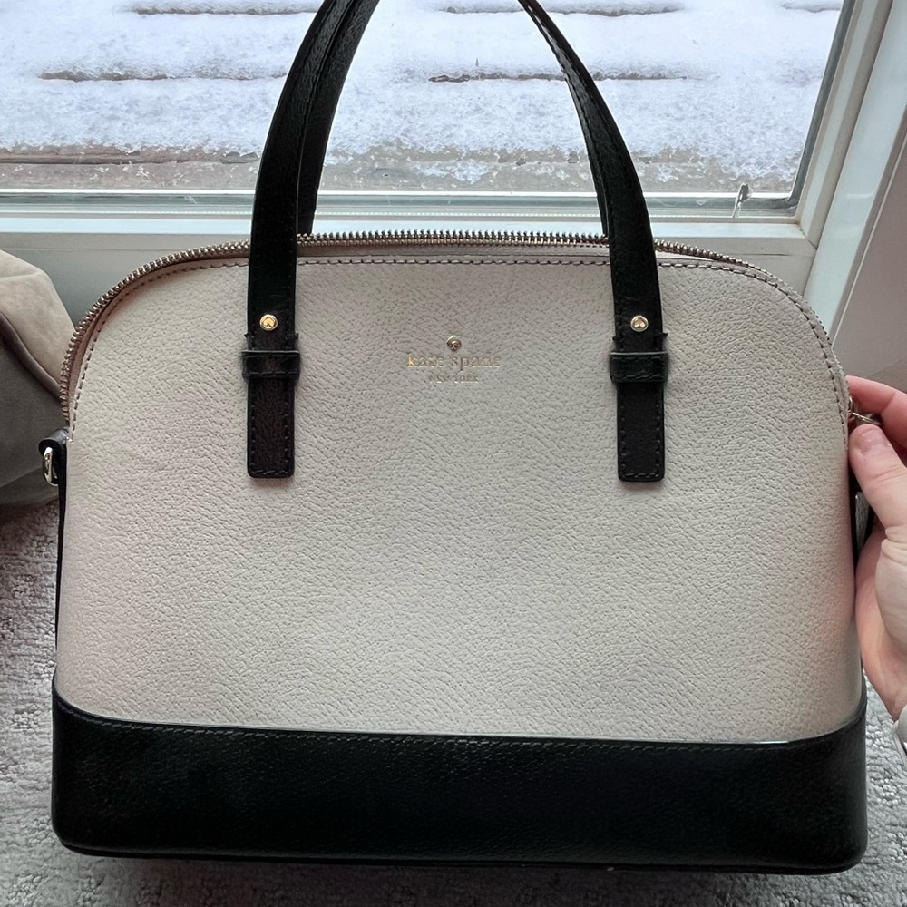 Kate Spade Black and Cream Women's Bag